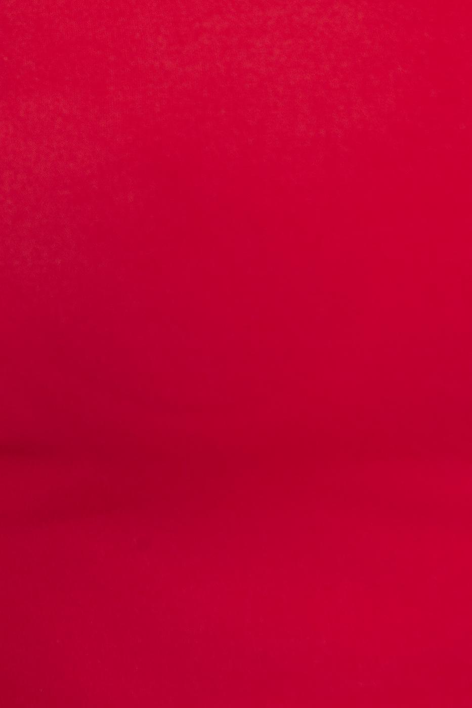 Bayan Kırmızı Tek Omuz Detaylı Crop Top