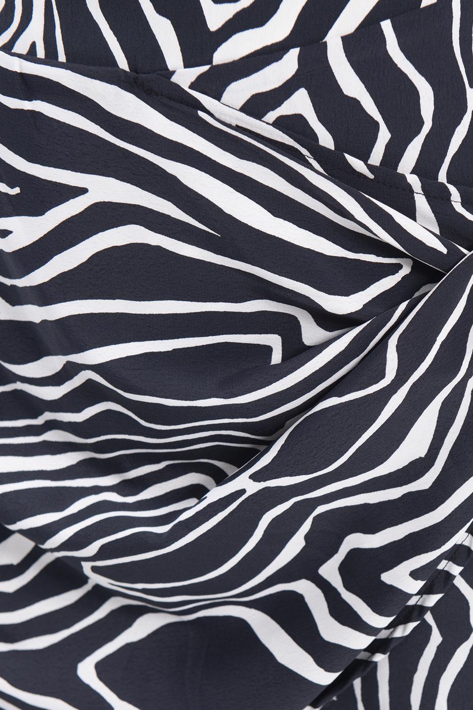 Bayan Siyah Aller Parçalı Mini Etek