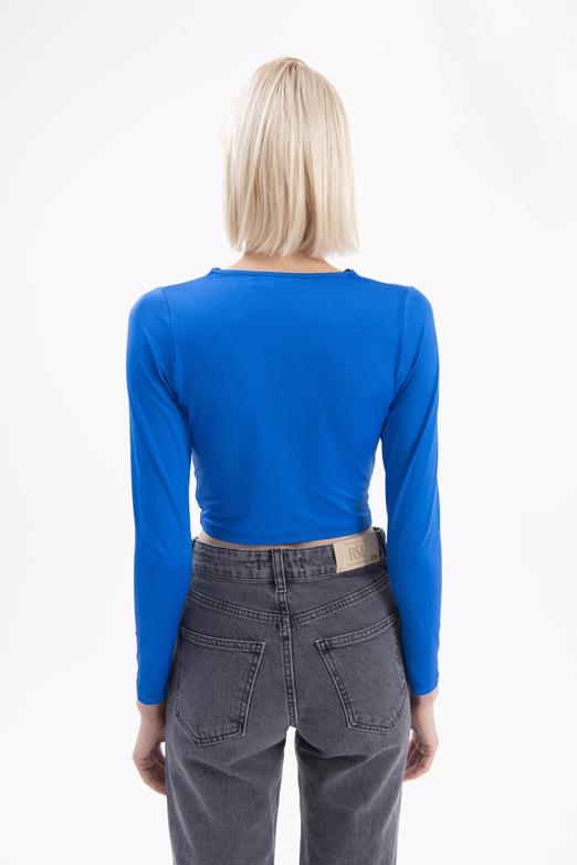 Bayan Sax Pencere Detaylı Top - BSL