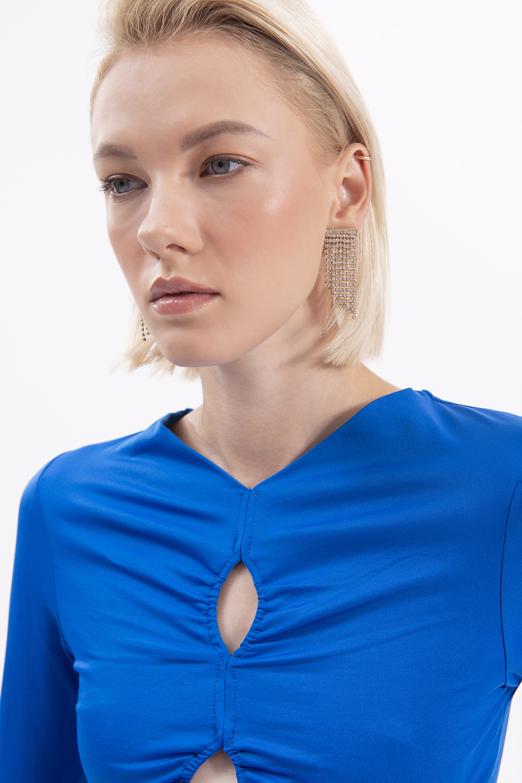 Bayan Sax Pencere Detaylı Top - BSL