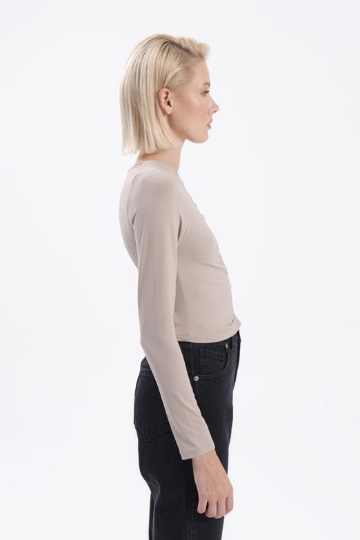 Bayan Vizon Pencere Detaylı Top - BSL