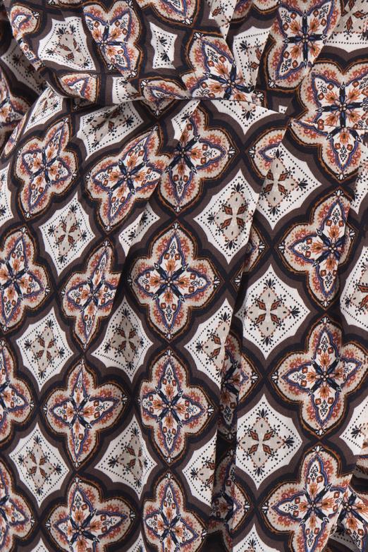 Bayan Kahverengi Kruvaze Yaka Midi Elbise - BSL