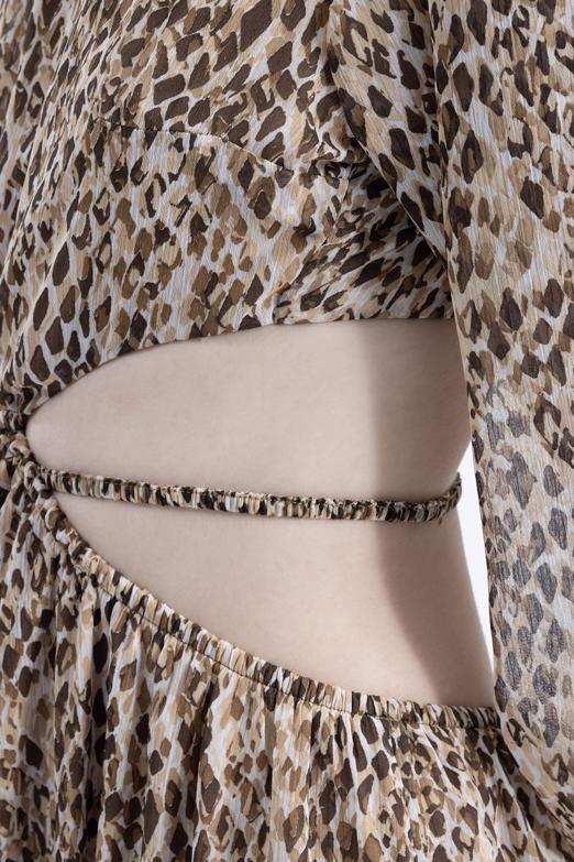 Bayan Kahverengi Sırt Dekolteli Maksi Elbise - BSL