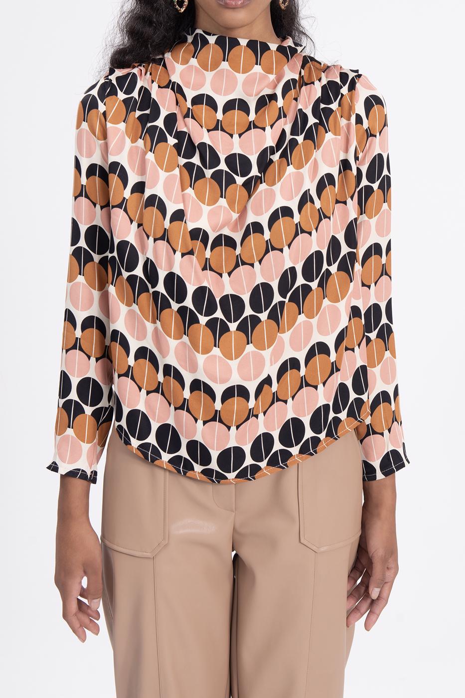 Bayan Ekru Degaje Yaka Bluz