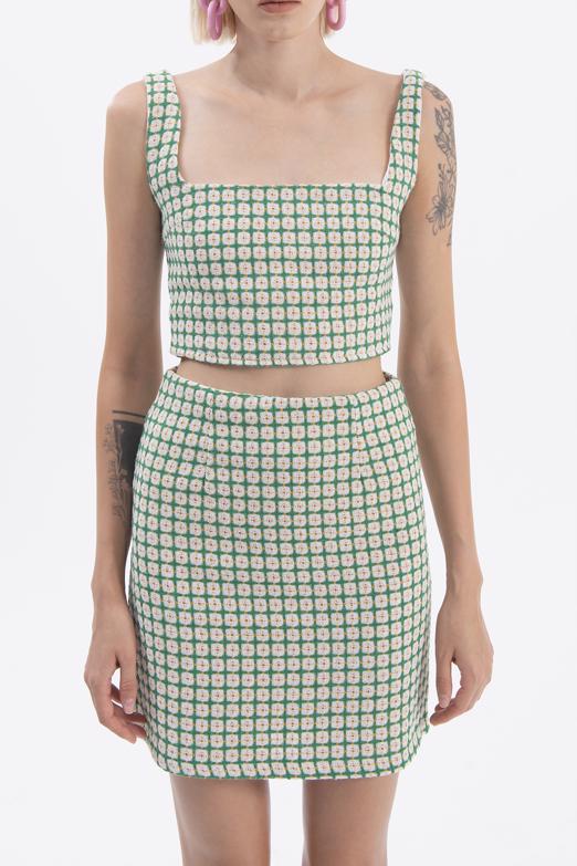 Bayan Yeşil Kare Yaka Büstiyer - BSL