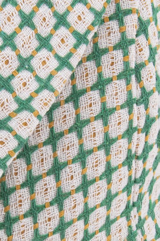 Bayan Yeşil Crop Blazer Ceket - BSL