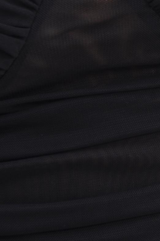 Bayan Siyah Drapeli Tül Top - BSL