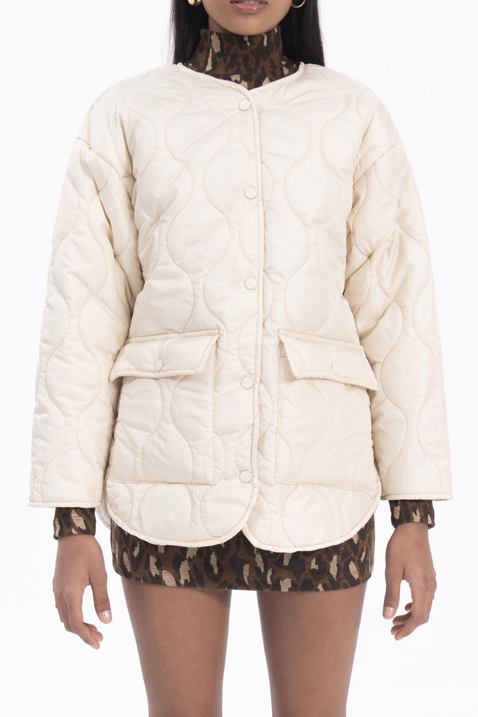 Bayan Ekru Kapitoneli Mont