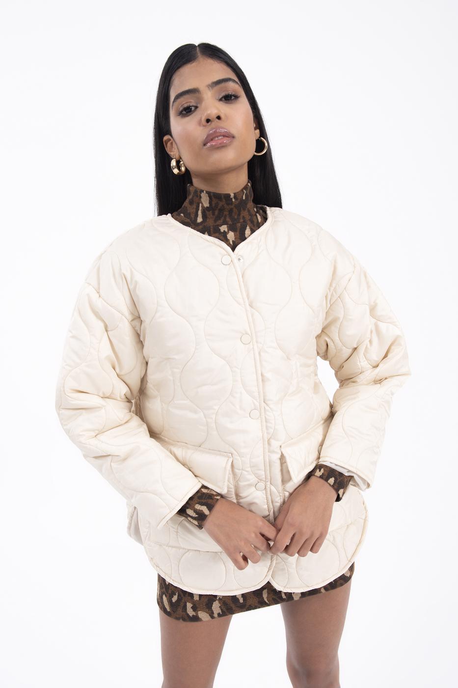 Bayan Ekru Kapitoneli Mont