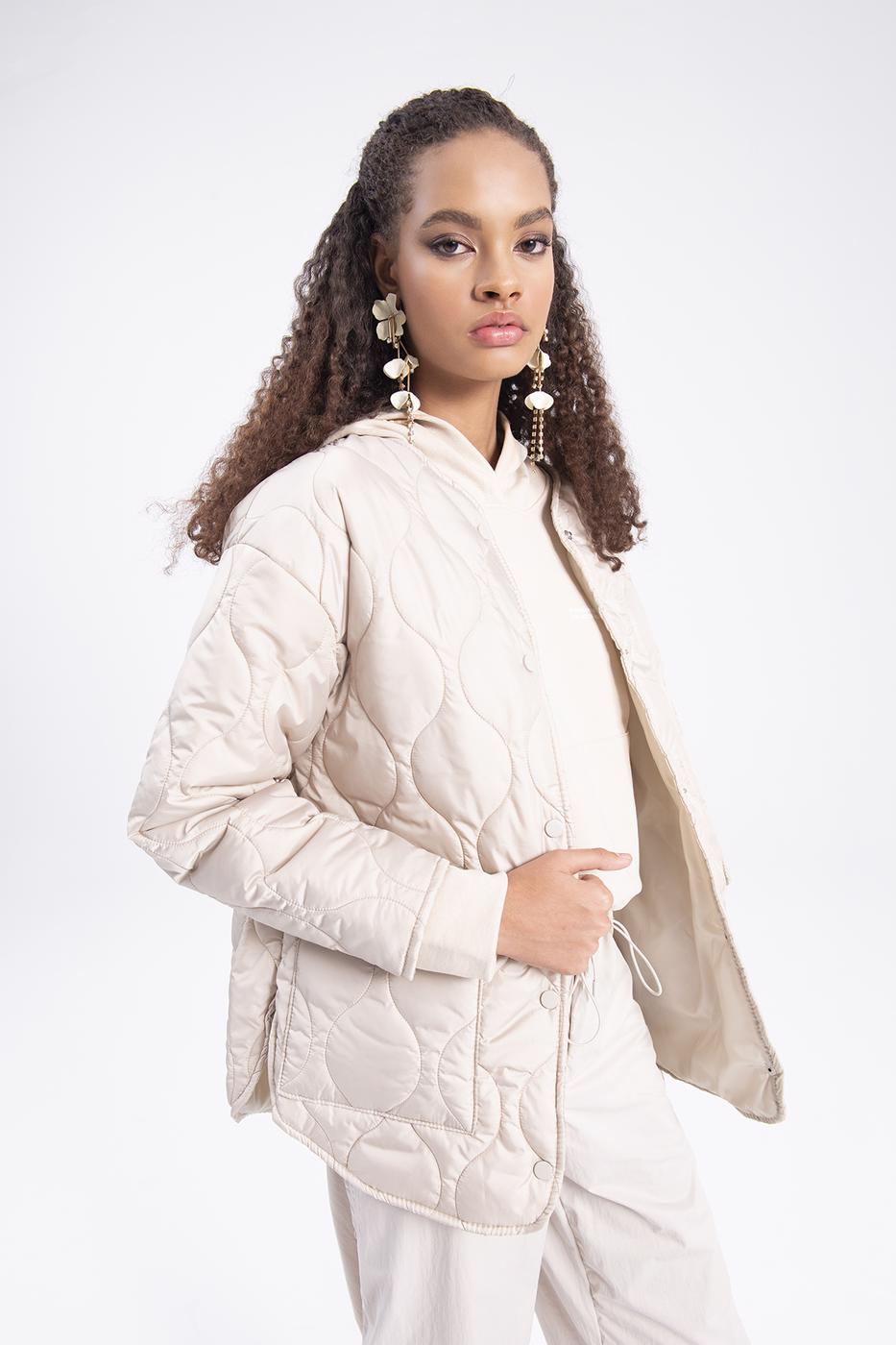 Bayan Taş Kapitoneli Mont