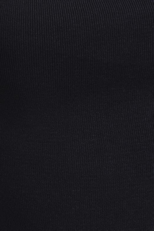 Bayan Siyah Pencere Detaylı Triko Top - BSL