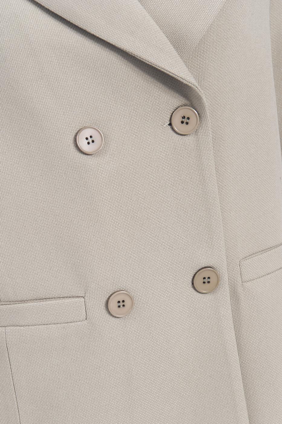 Bayan Yeşil Kruvaze Kapama Blazer Ceket