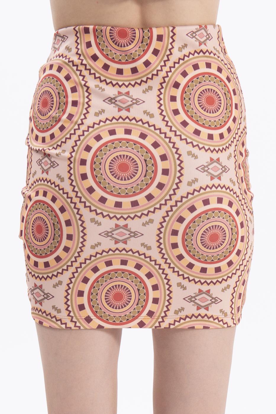 Bayan Pudra Büzme İpli Mini Etek