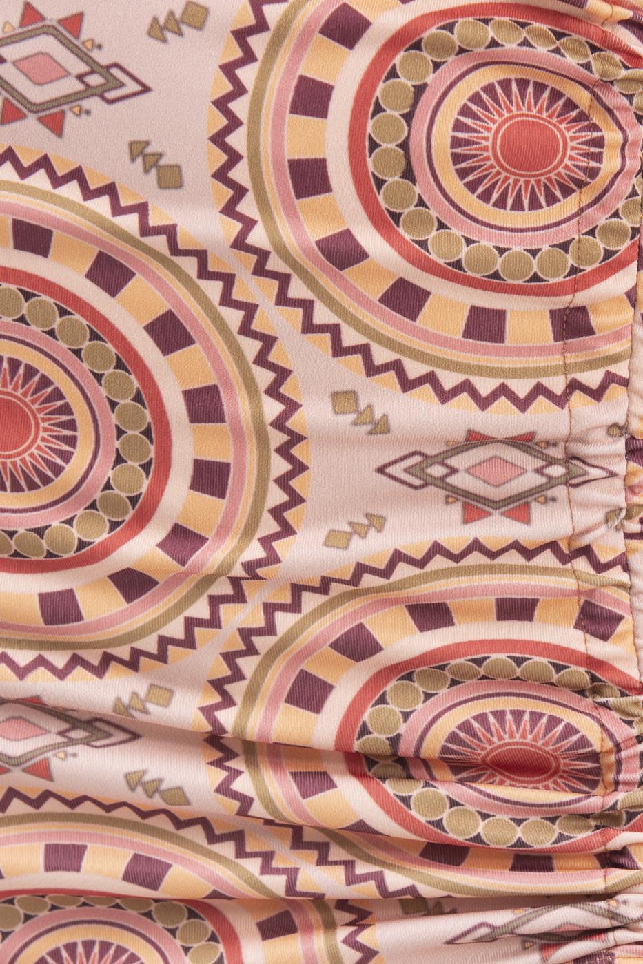 Bayan Pudra Büzme İpli Mini Etek