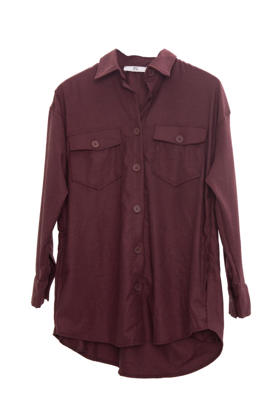 Bayan Haki Çift Cepli Gömlek Ceket