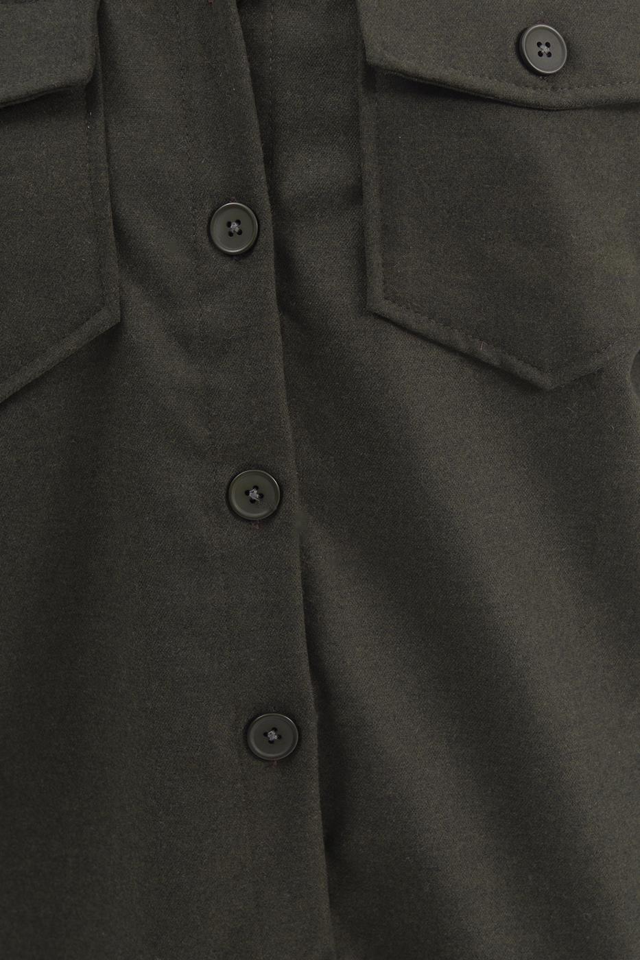 Bayan Haki Çift Cepli Gömlek Ceket