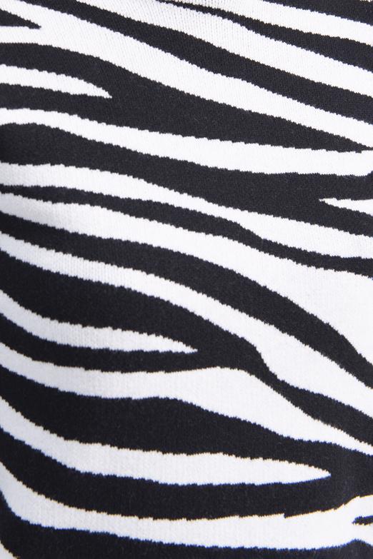 Bayan Siyah Desenli Triko Top - BSL