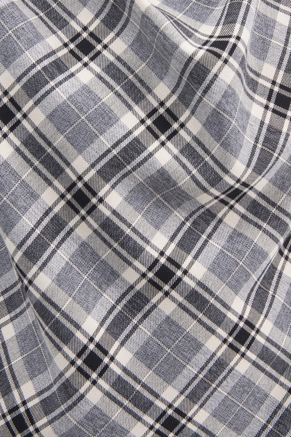 Bayan Gri Degaje Yakalı Bluz