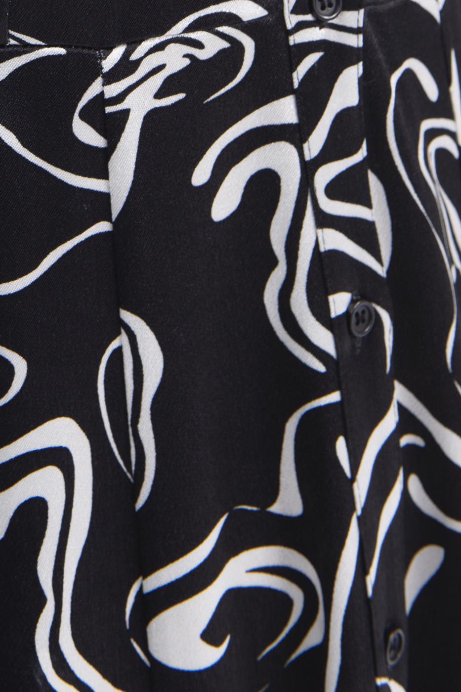 Bayan Siyah Mini Boy Gömlek Elbise