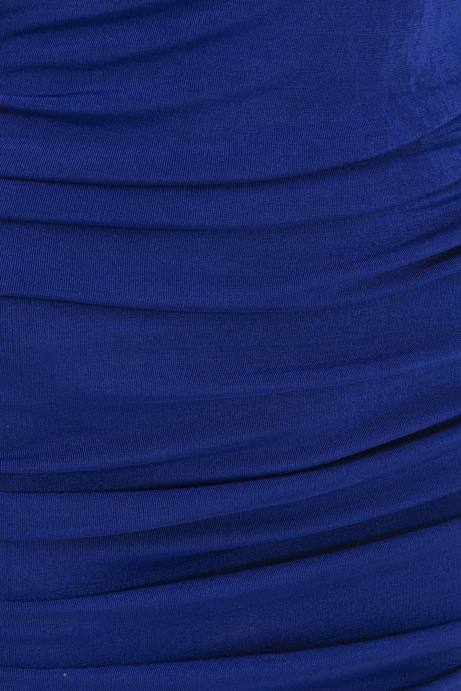 Bayan Sax Drapeli Mini Elbise