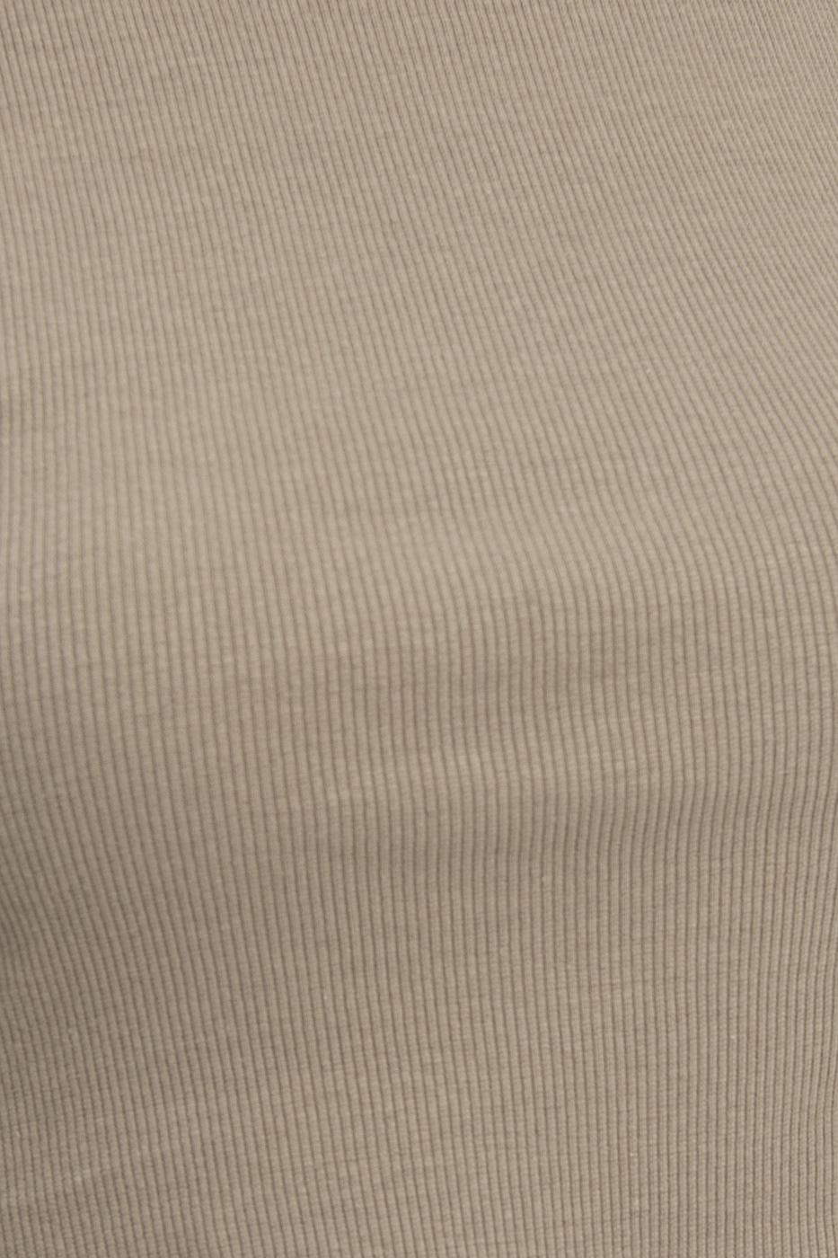 Bayan Haki Uzun Kollu Bağlama Detaylı Crop Body