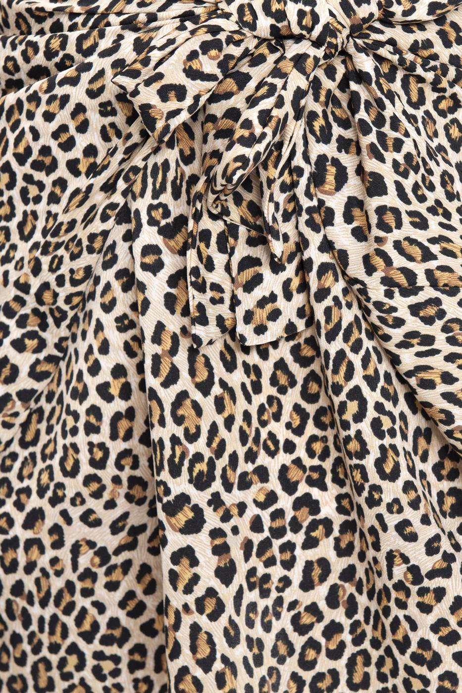 Bayan Bej Vatkalı Bağlamalı Mini Elbise