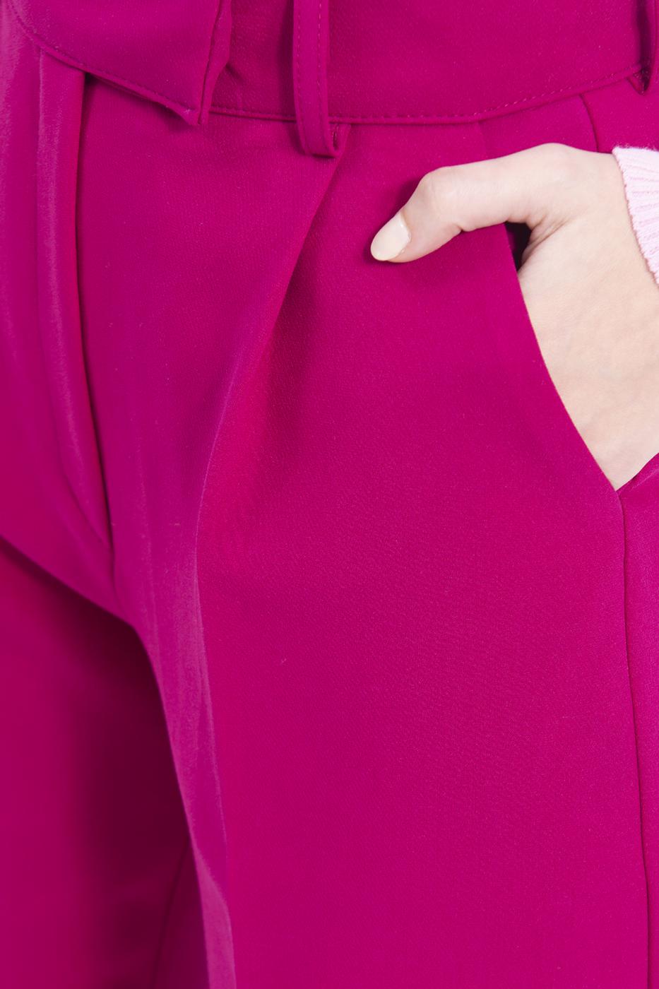 Bayan Mürdüm Yüksek Bel Havuç Pantolon