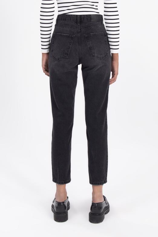 Bayan Siyah Mom Jean Pantolon - BSL