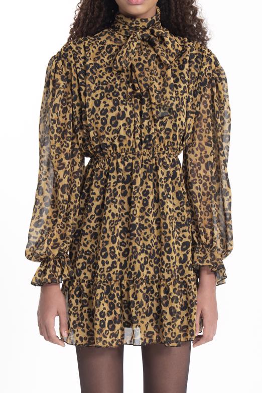 Bayan Yeşil Sırt Pencereli Mini Elbise - BSL