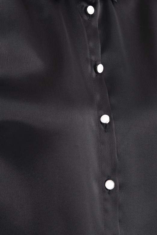 Bayan Siyah Saten Gömlek - BSL
