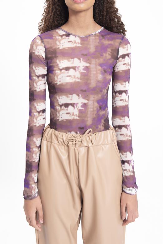 Bayan  Tül Bodysuit