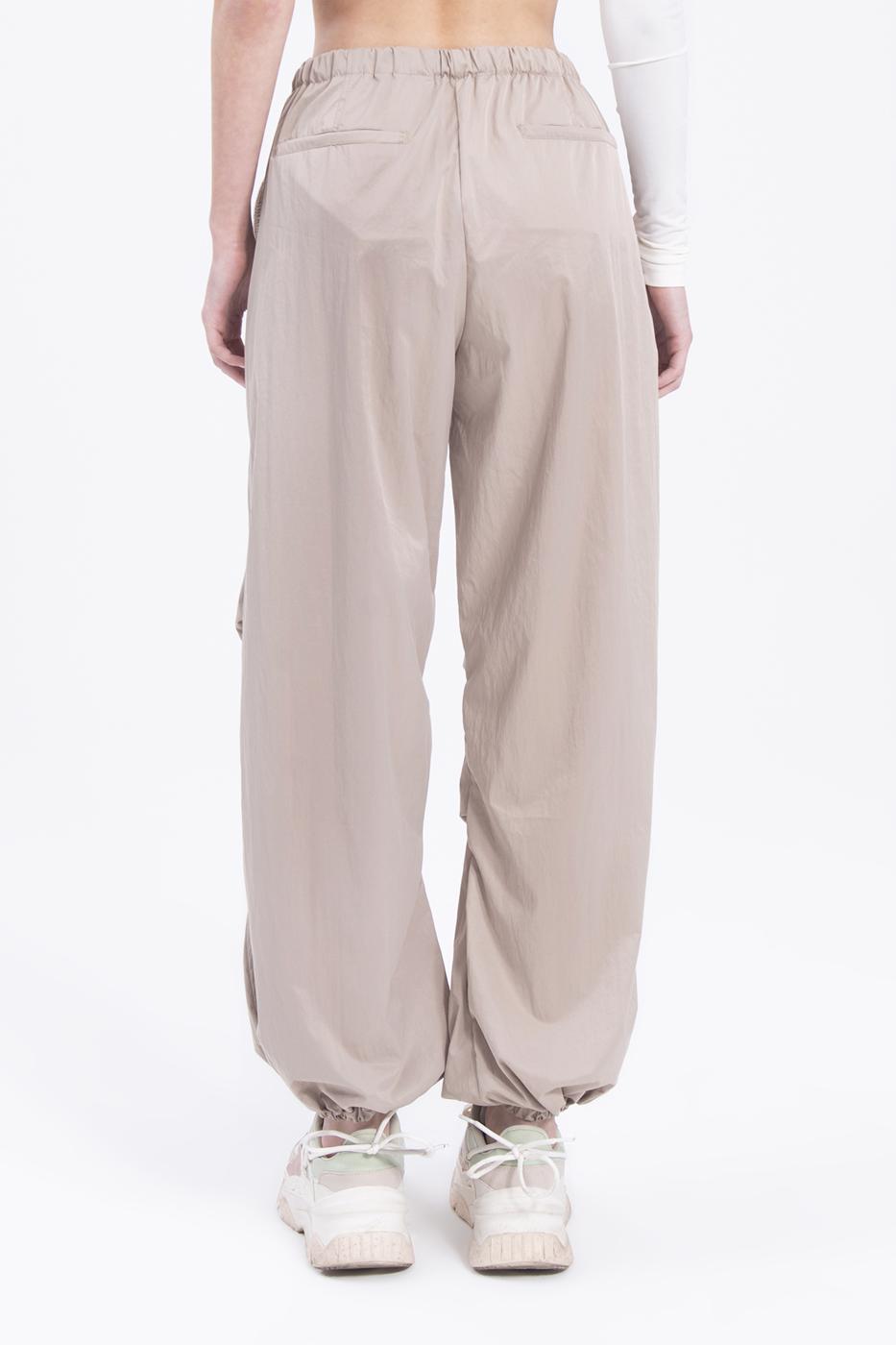 Bayan Bej Paraşüt Kargo Pantolon