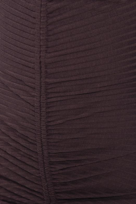 Bayan Kahverengi Drapeli Mini Elbise - BSL