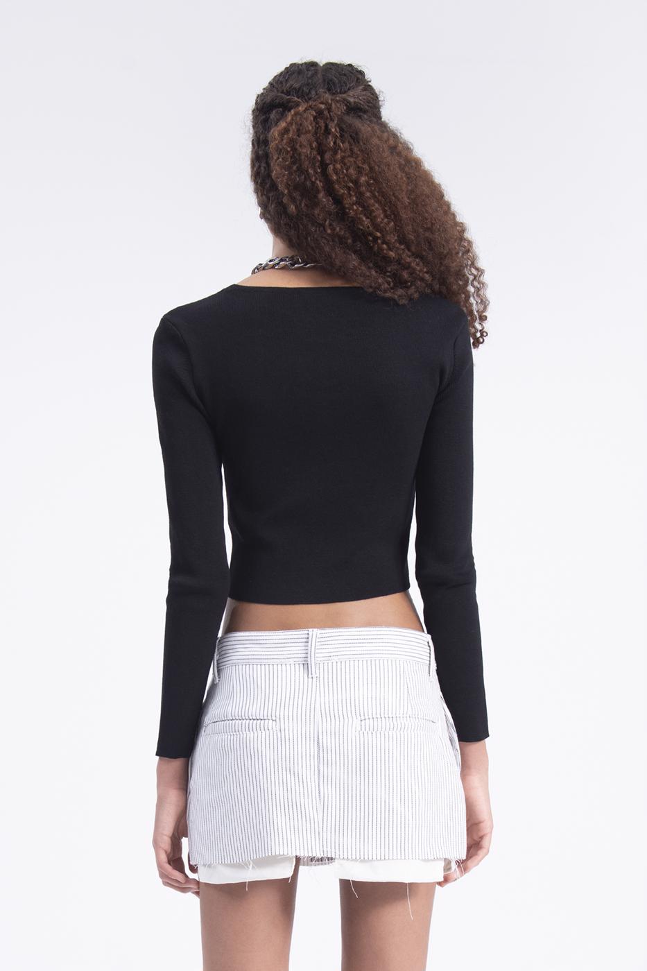 Bayan Ekru Düşük Bel Pileli Çizgili Mini Etek