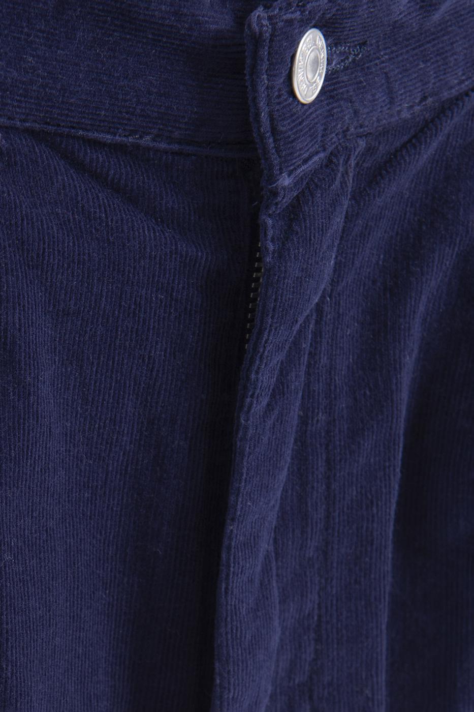 Bayan Lacivert Düşük Bel Pileli Kadife Mini Etek