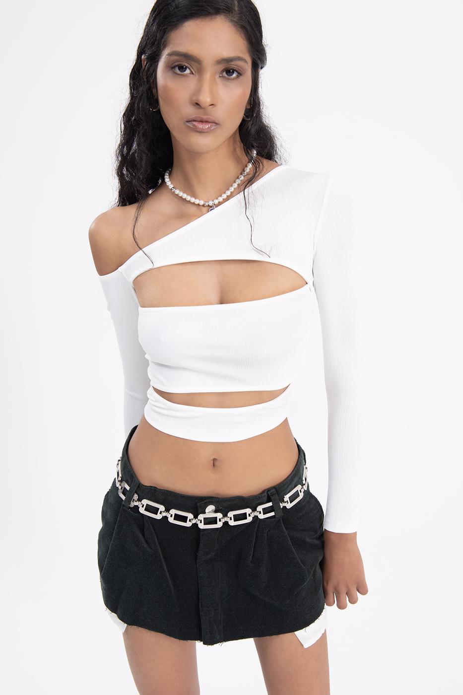 Bayan Yeşil Düşük Bel Pileli Kadife Mini Etek