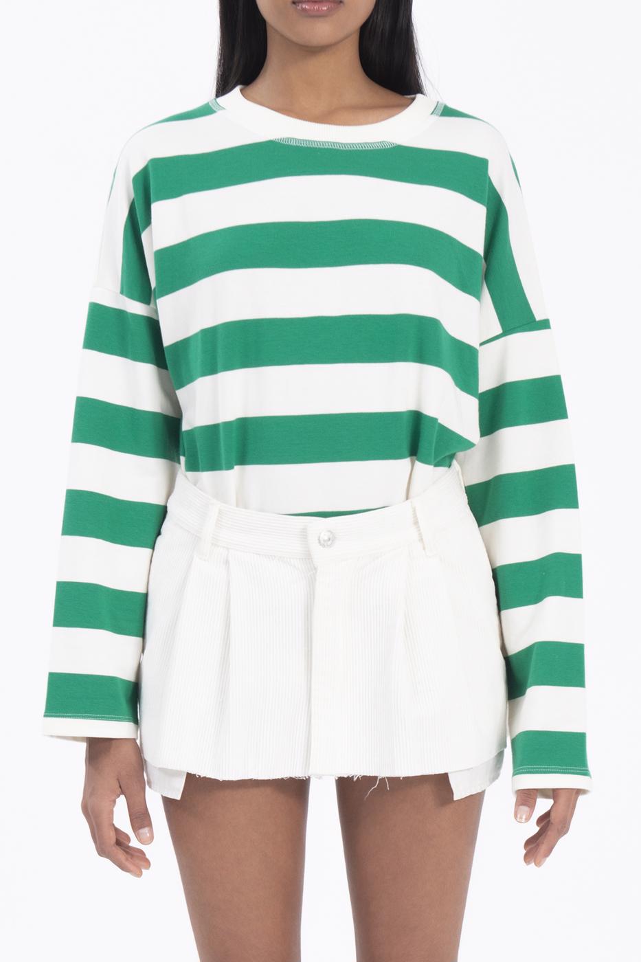 Bayan Ekru Düşük Bel Pileli Kadife Mini Etek