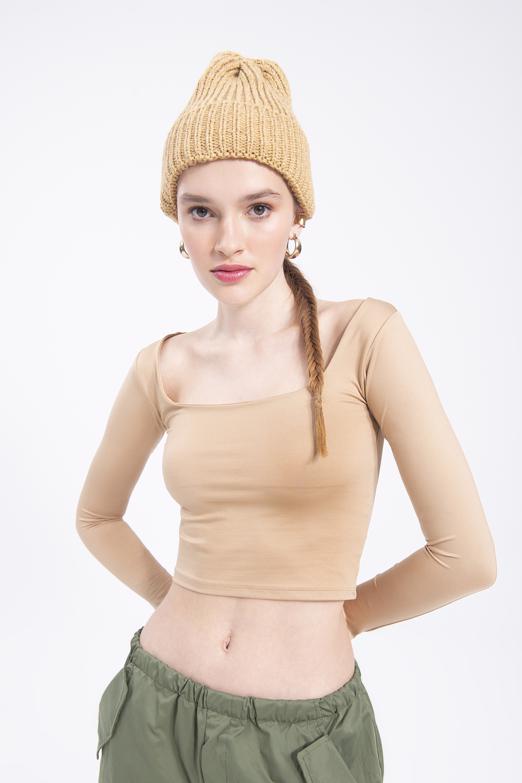 Bayan Vizon Kare Yakalı Top - BSL