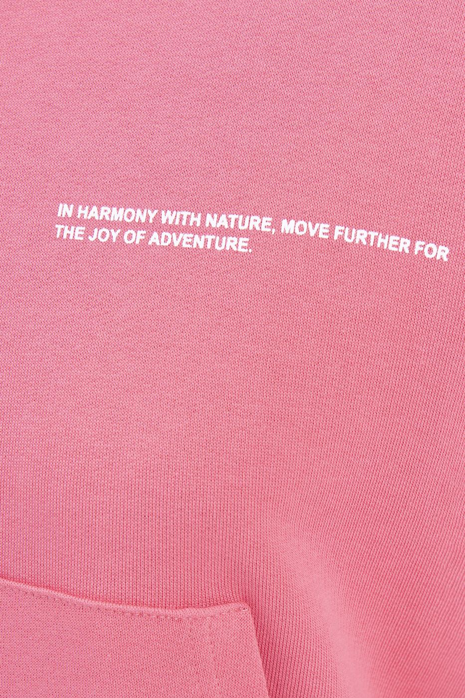 Bayan Mercan Kapüşonlu Baskı Detaylı Sweatshırt