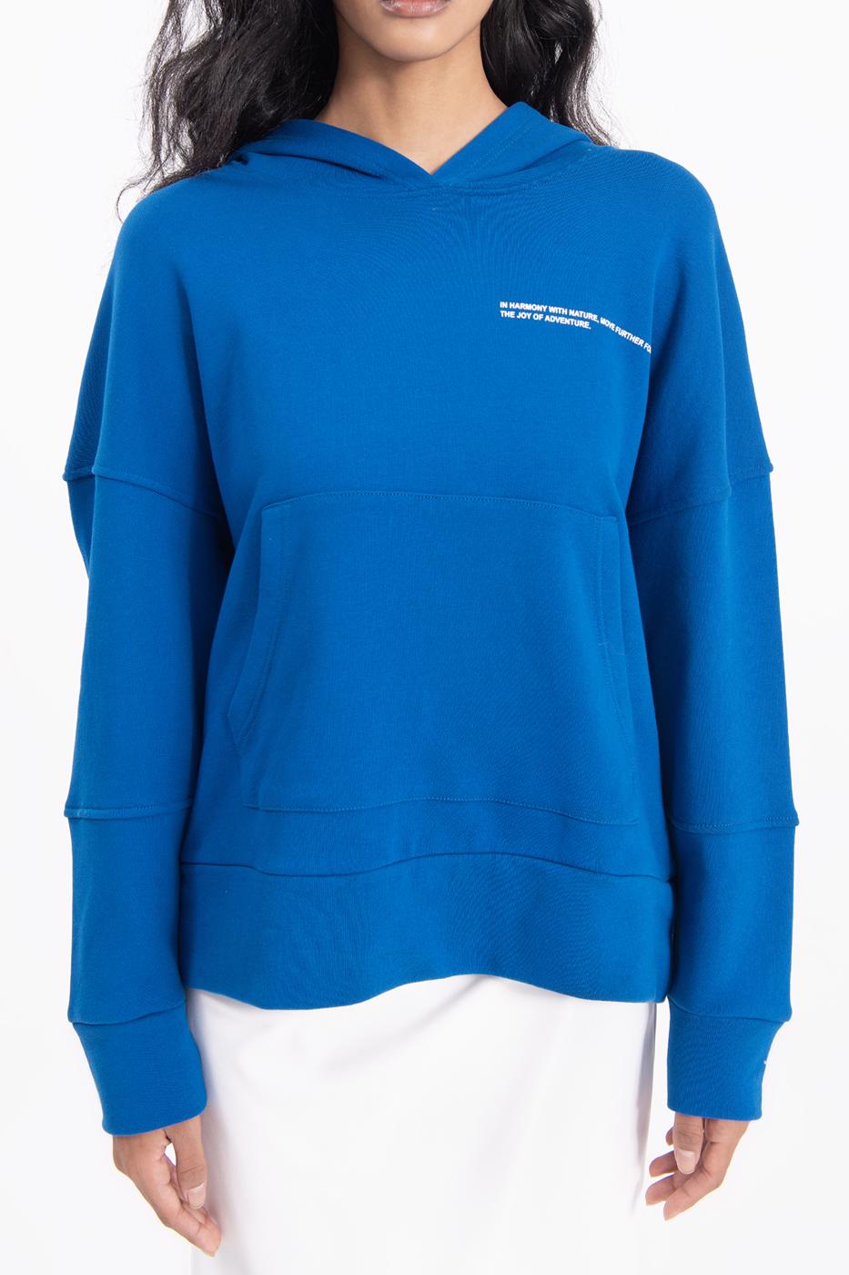 Bayan Sax Kapüşonlu Baskı Detaylı Sweatshırt