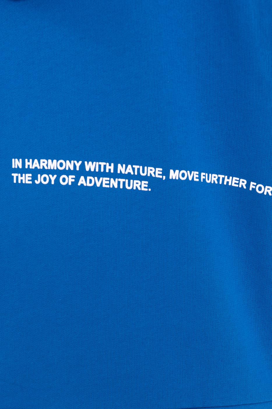 Bayan Sax Kapüşonlu Baskı Detaylı Sweatshırt