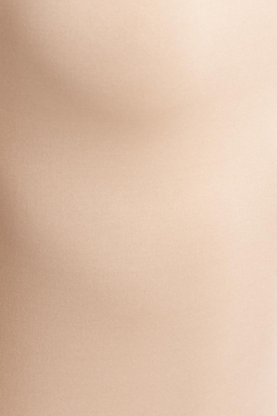 Bayan Bej Omuz Pencere Detaylı Mini Elbise