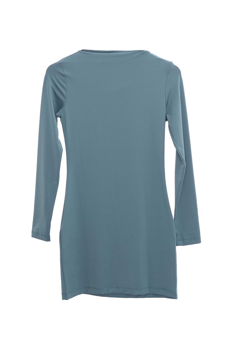 Bayan Yeşil Omuz Pencere Detaylı Mini Elbise