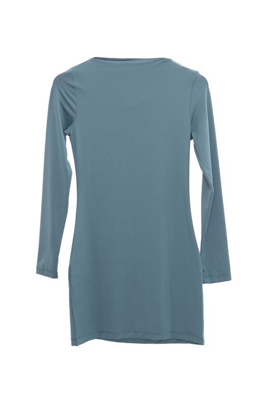 Bayan Yeşil Omuz Pencere Detaylı Mini Elbise - BSL