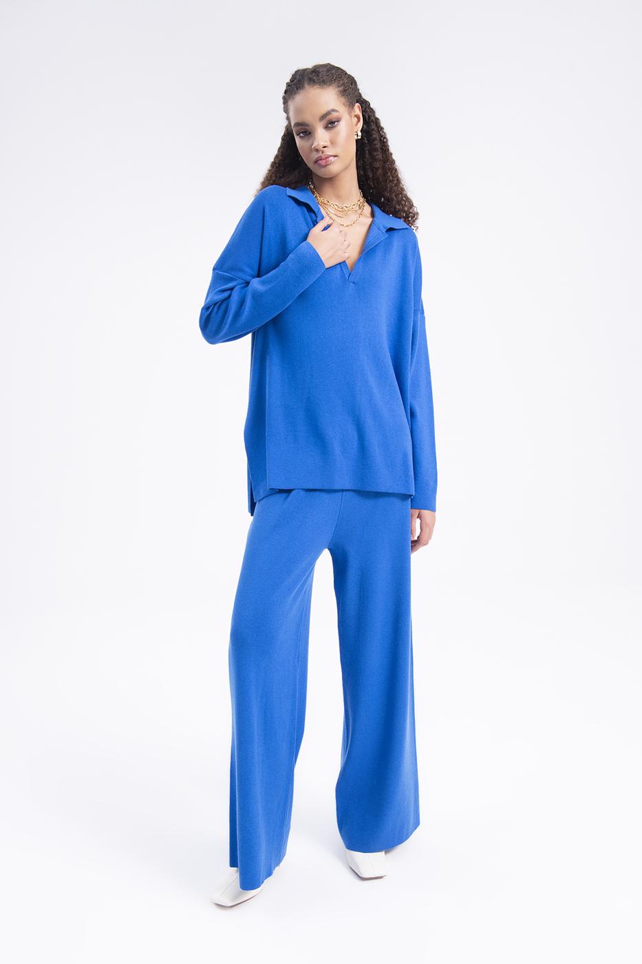 Bayan Sax Bol Paça Triko Pantolon