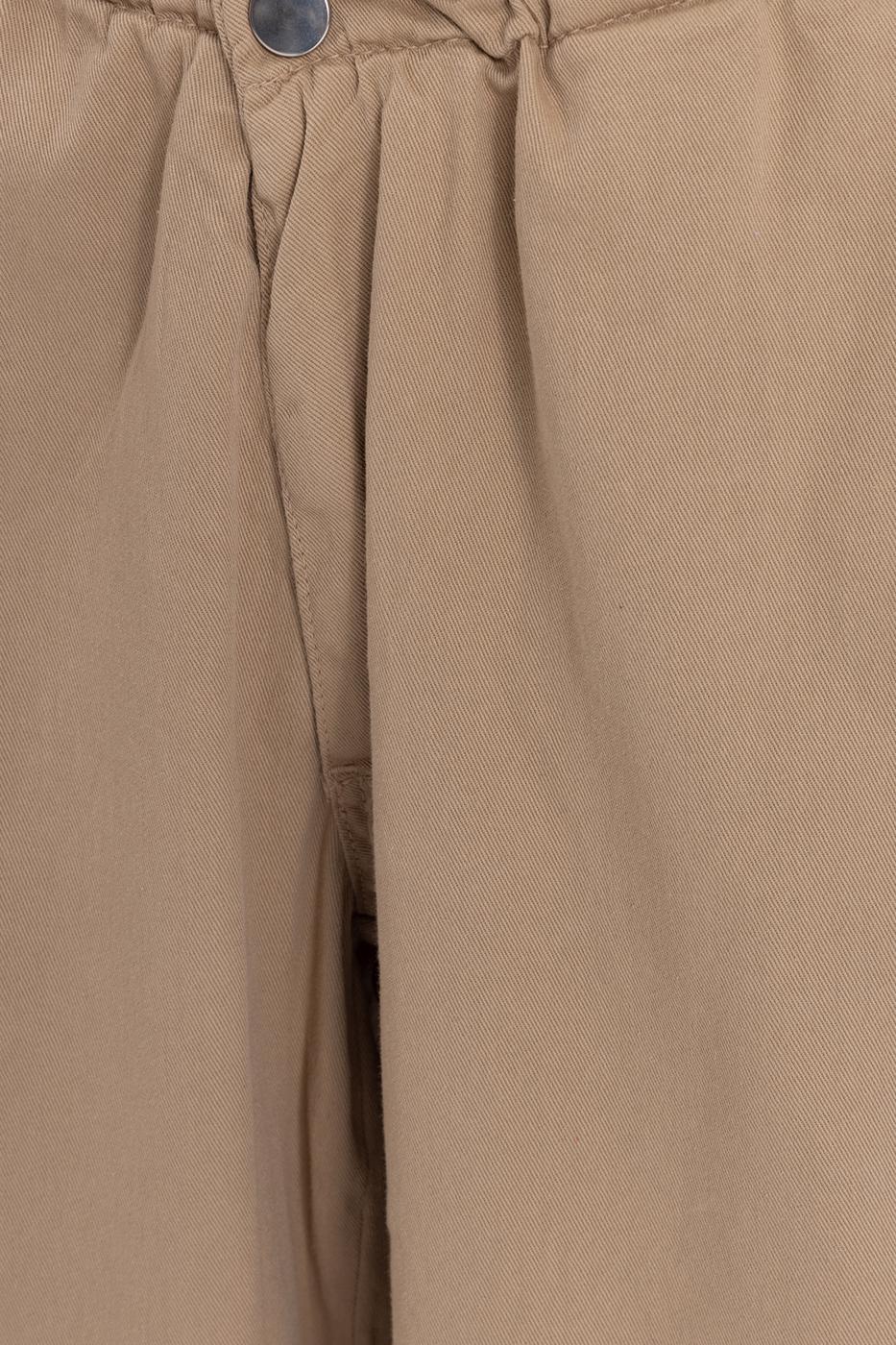 Bayan Bej Düşük Bel Kargo Pantolon