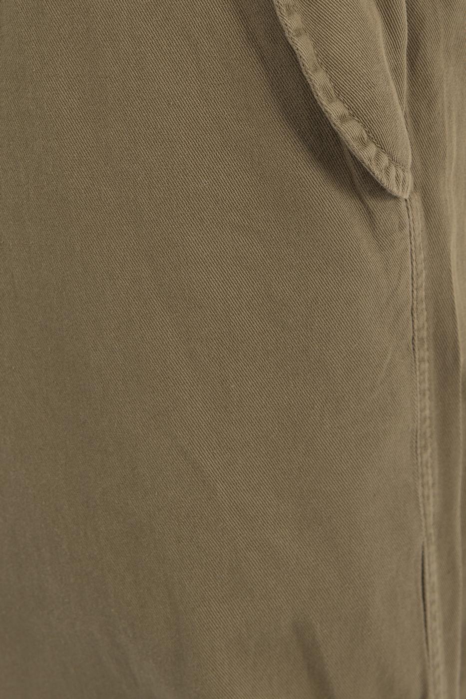 Bayan Haki Düşük Bel Kargo Pantolon