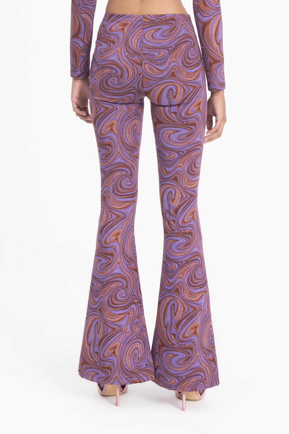 Bayan Mor Paça Yırtmaç Detaylı Pantolon