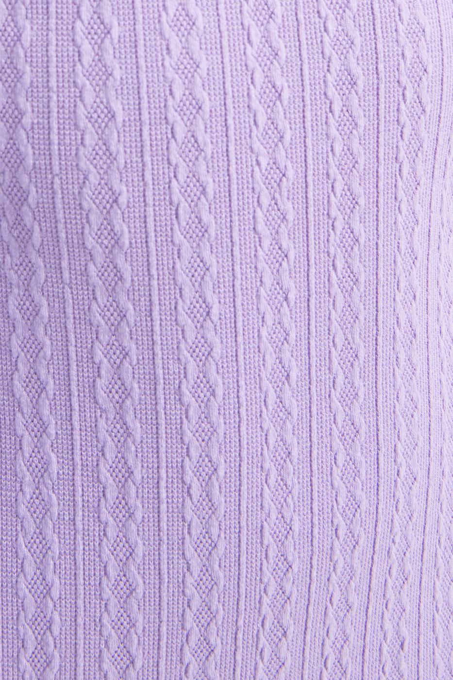 Bayan Lila Kayık Yaka Sırt Dekolteli Mini Elbise