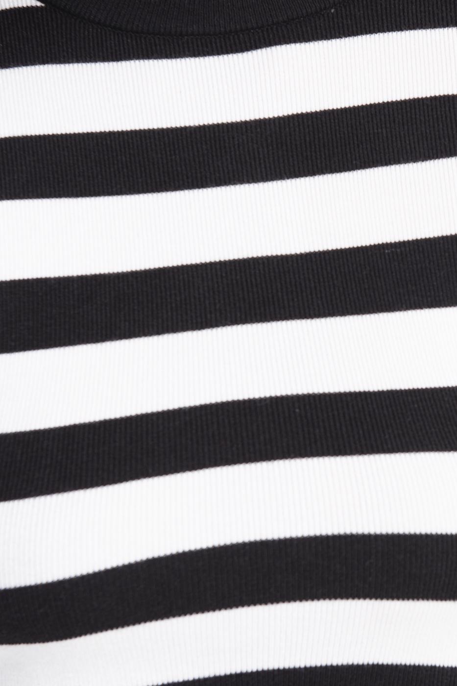 Bayan Siyah Sırt Dekolteli Triko Top